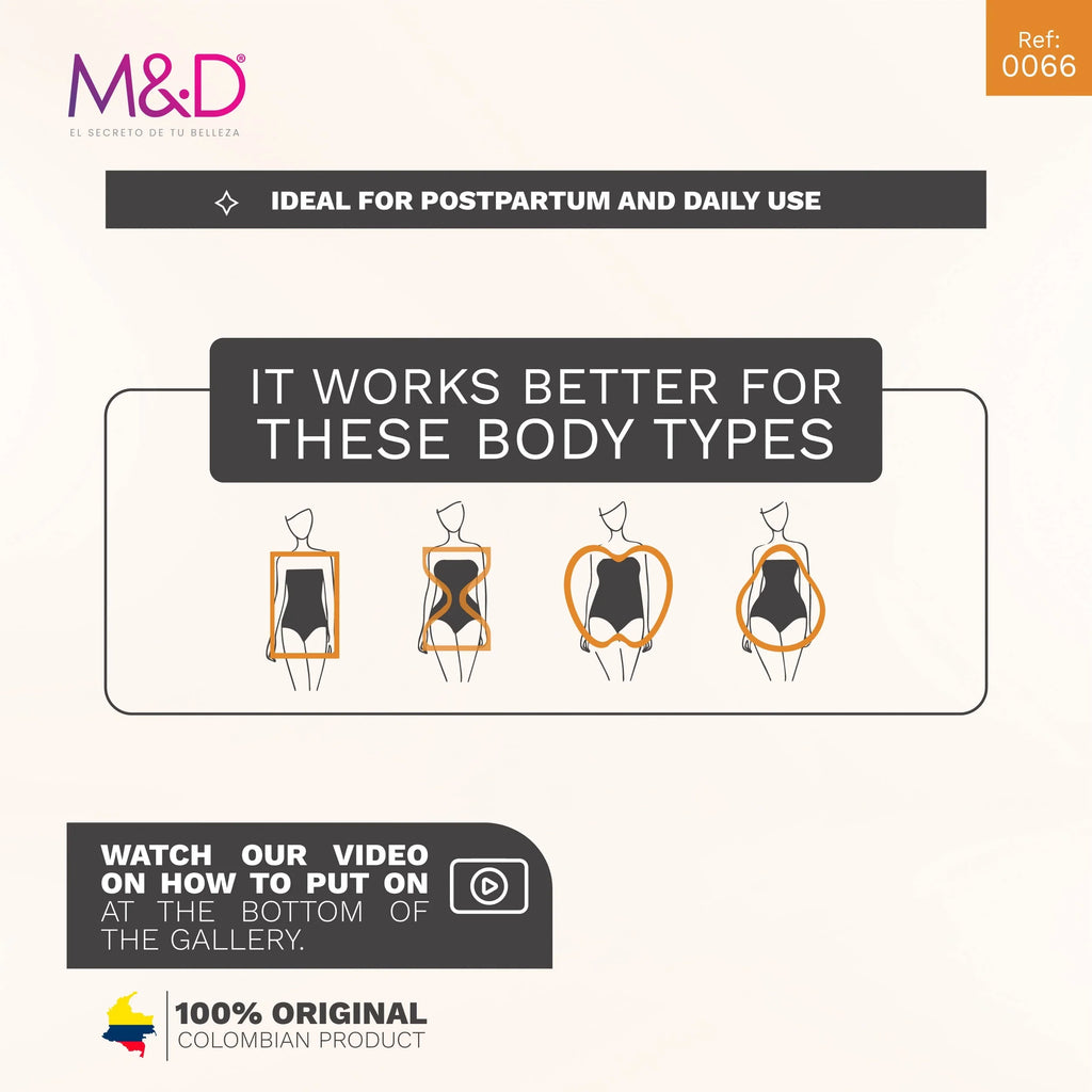 Fajas MYD 0066 – Strapless Mid-Thigh Body Shaper | High Compression Shapewear