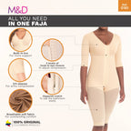 Fajas MYD 0161 – Full Bodysuit Body Shaper for Women | High Compression Shapewear