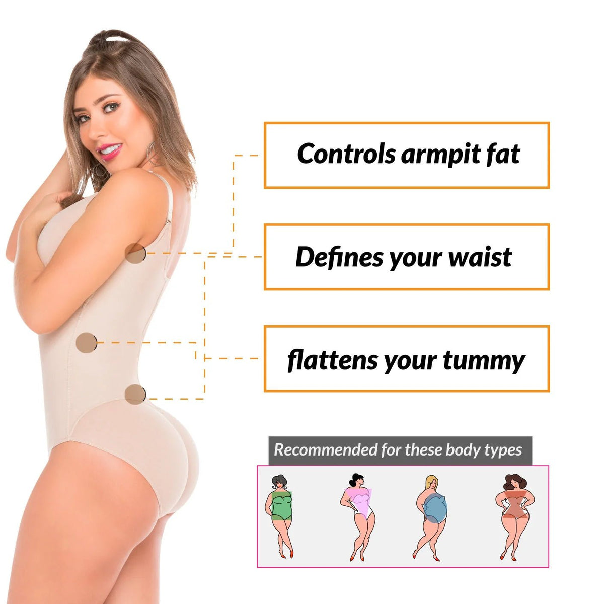 Fajas Salome 0420 – Colombian Butt Lifter Shapewear | Tummy Control - Colombian Shapewear | Siluets