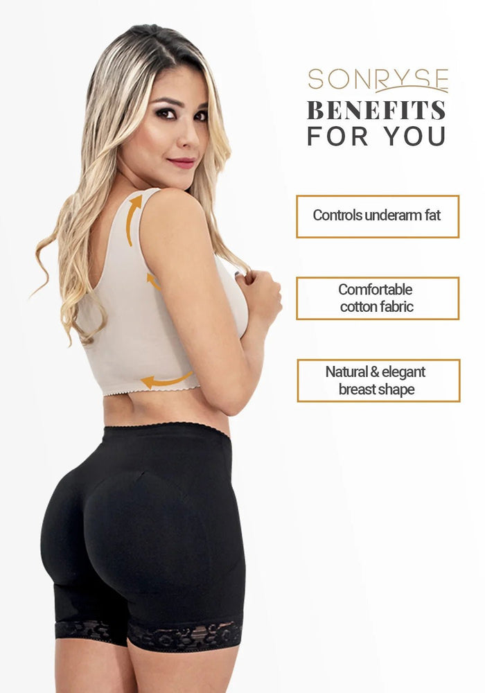 SONRYSE 065BF | Front Closure Postsurgical Bra | High Compression Cotton - Colombian Shapewear | Siluets