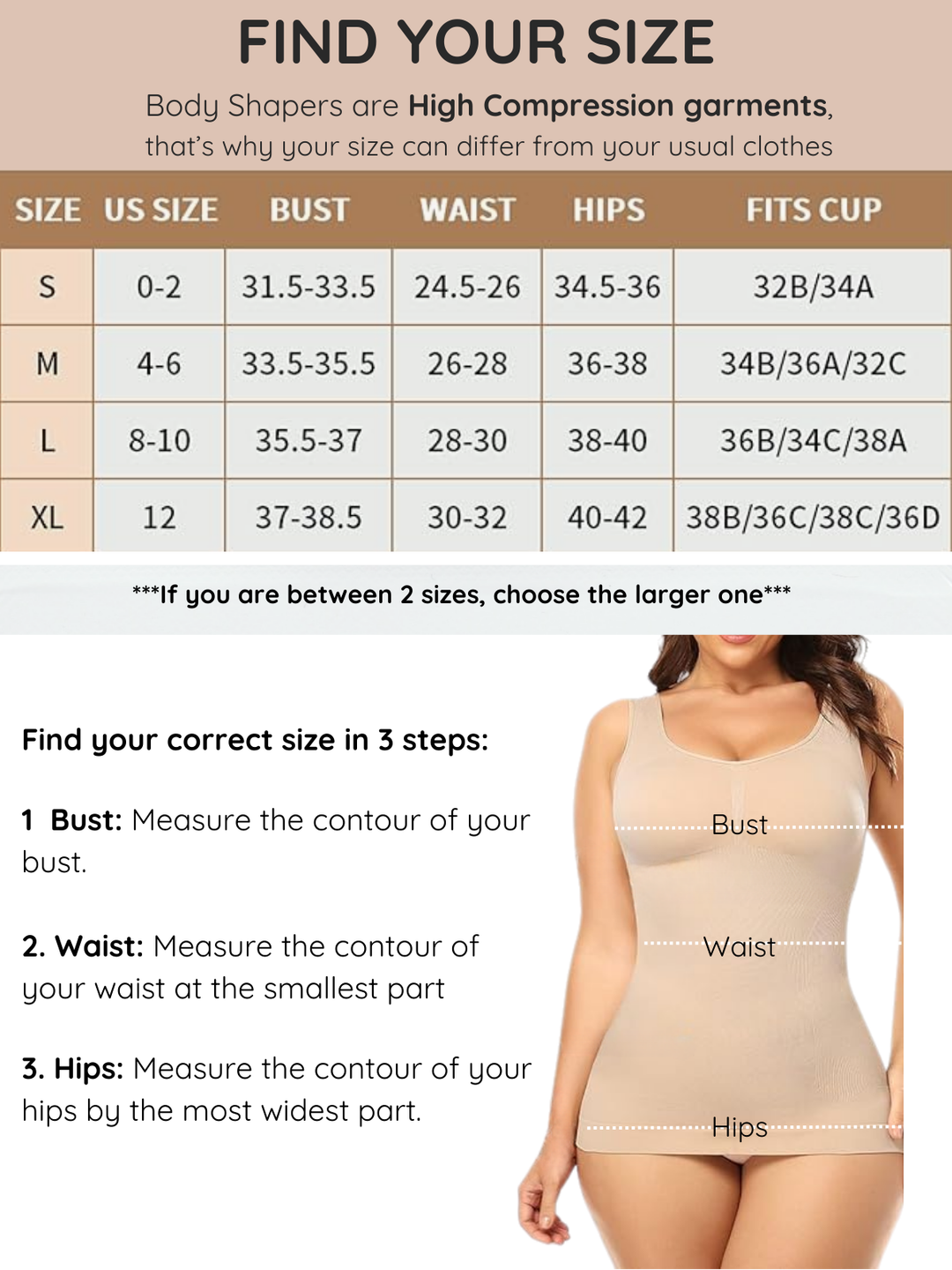 Siluet 3-in-1 Shapewear: Camisole, Shaper, and Bra