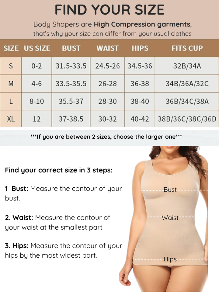 Siluet 3-in-1 Shapewear: Camisole, Shaper, and Bra