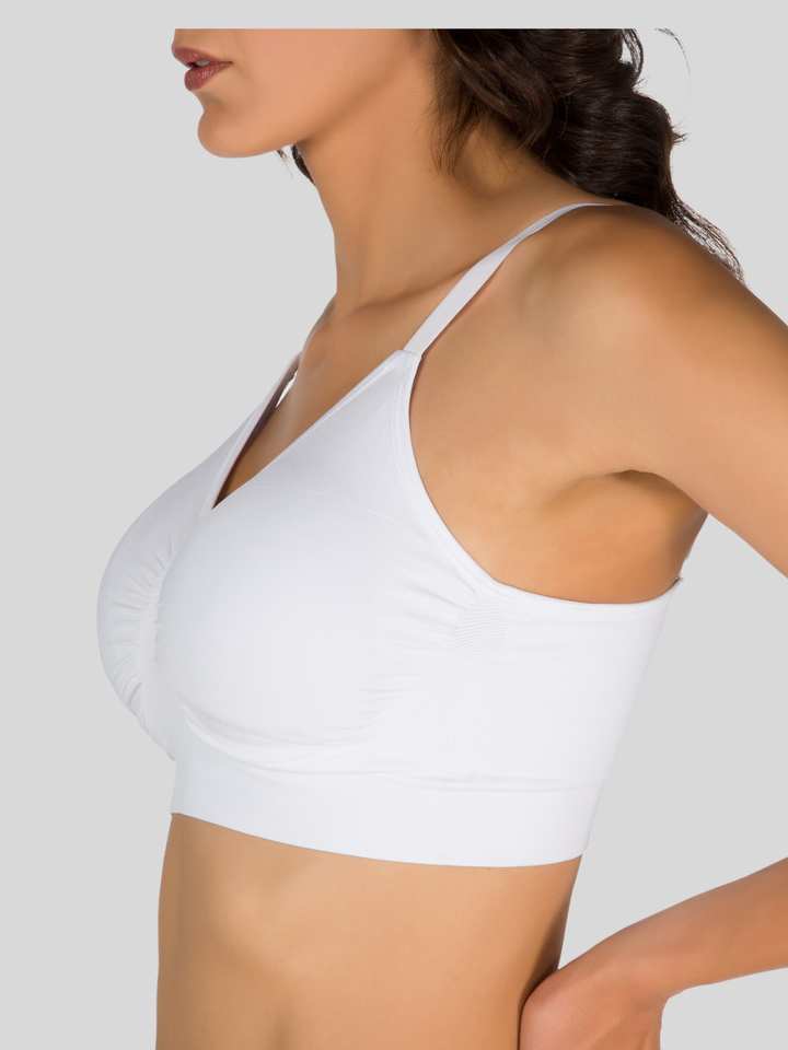 1S8027 Ultra-Comfort Seamless Wireless Bra with 4-Way Stretch and Cool-Feeling Fabric Siluets