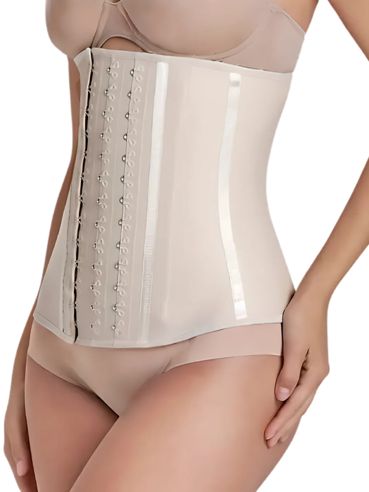 Siluet F20N/F21 High-Compression Natural Latex Waist Trainer with Triple Hook-and-Eye Closure