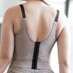 Rago 2202 Mocha Black Longline Wireless Bra – Expandable Cups - Colombian Shapewear | Siluets