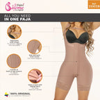 Fajas Salome 233 CCB – Colombian Mid - Thigh Body Shaper | High Compression - Colombian Shapewear | Siluets
