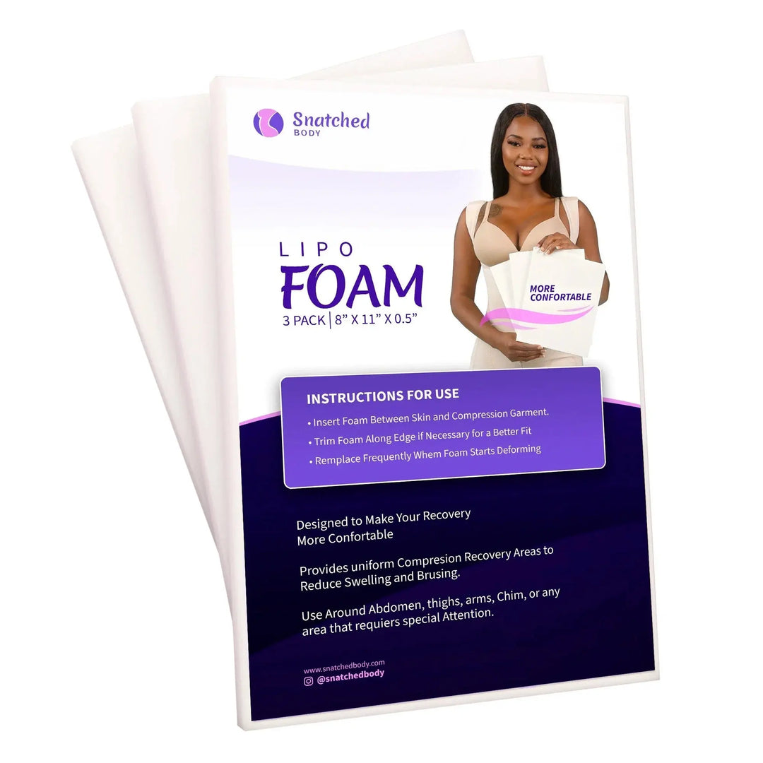 3-Pack Lipo Foam Boards - Post Surgery Compression Foam for Liposuction Recovery Siluets