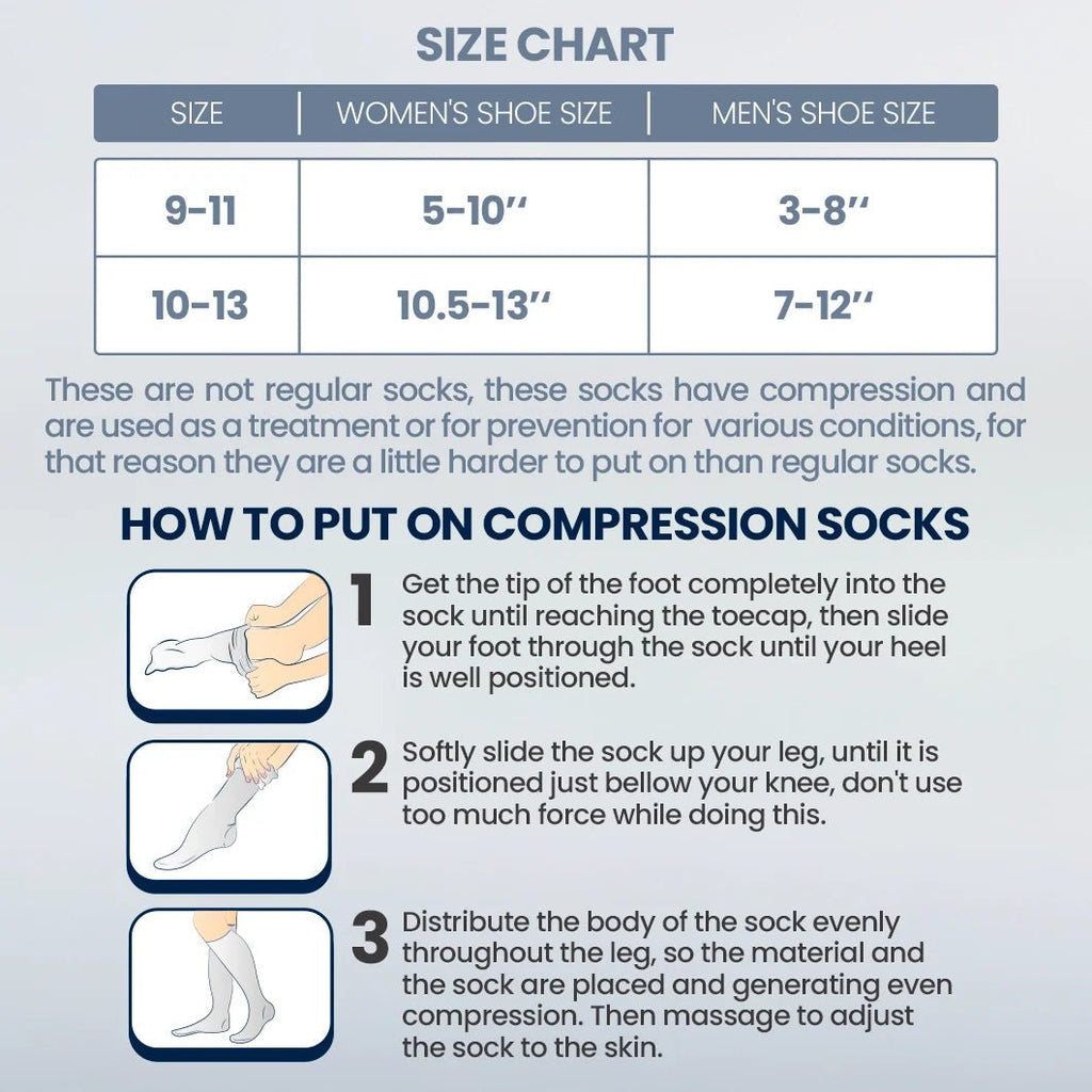 Be Shapy Sports Compression Socks – Knee High 20–25 mmHg - Colombian Shapewear | Siluets