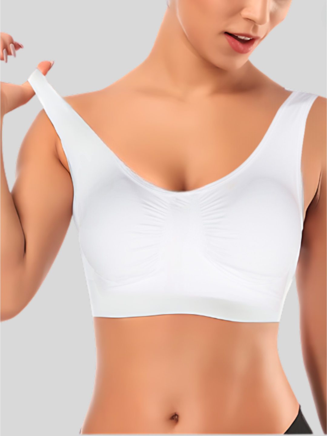 4-Way Stretch Wireless Bra with Removable Padding and Wide Straps | Soft, Breathable, and Lightweight | Made in Colombia Siluets