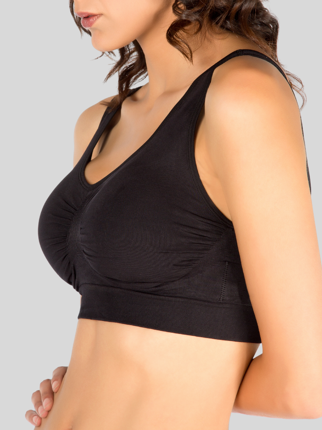 4-Way Stretch Wireless Bra with Removable Padding and Wide Straps | Soft, Breathable, and Lightweight | Made in Colombia Siluets