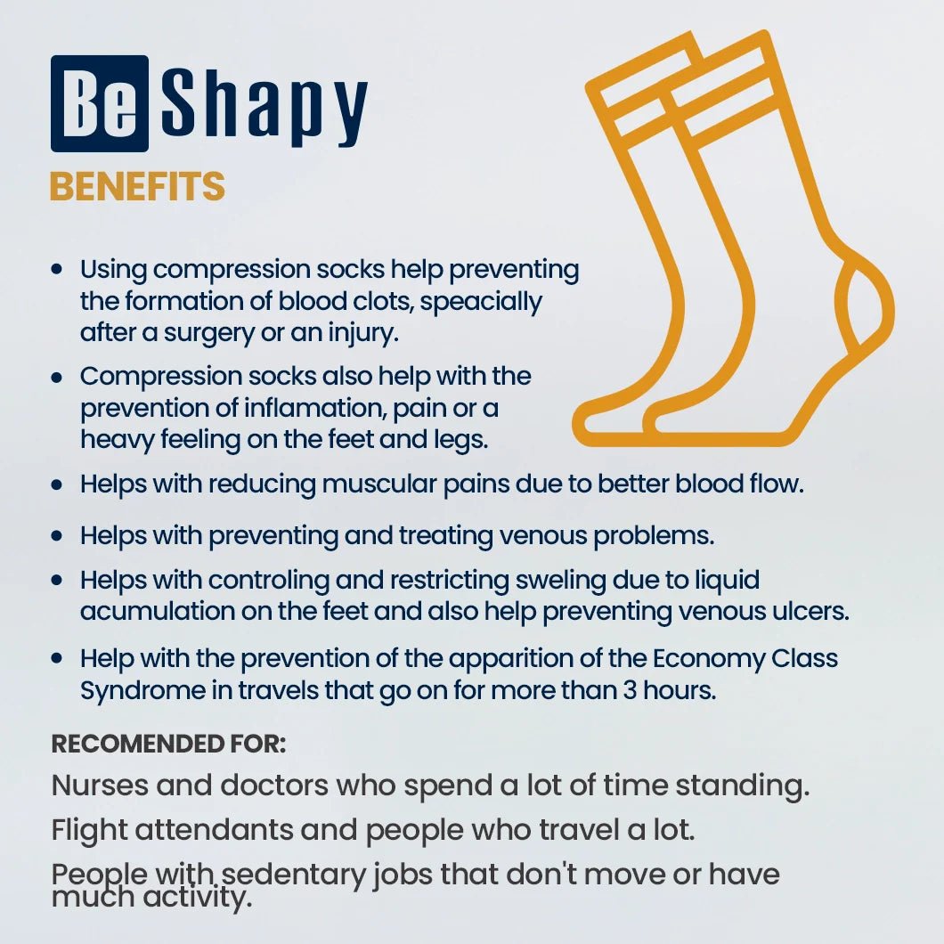 Be Shapy Women’s Calf Compression Sleeve – Sports Support 20–25 mmHg - Colombian Shapewear | Siluets