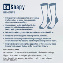 Be Shapy – 2 Pack Men’s Knee - High Compression Socks | Support - Colombian Shapewear | Siluets