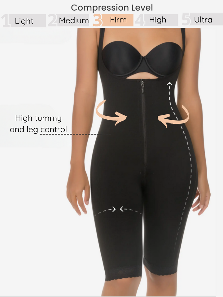 Siluet 1006 Total Body Sculpting Bodysuit Open Crotch