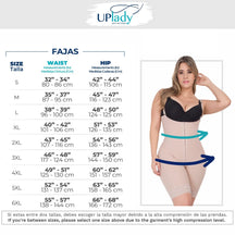 UpLady 6259 Tummy Control Open - Bust Bodysuit – Knee Length Shapewear - Colombian Shapewear | Siluets