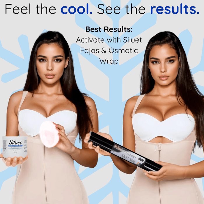 Siluet Thermo - Active Cold Gel – Cooling Anti - Cellulite Massage Gel (16 oz) - Colombian Shapewear | Siluets