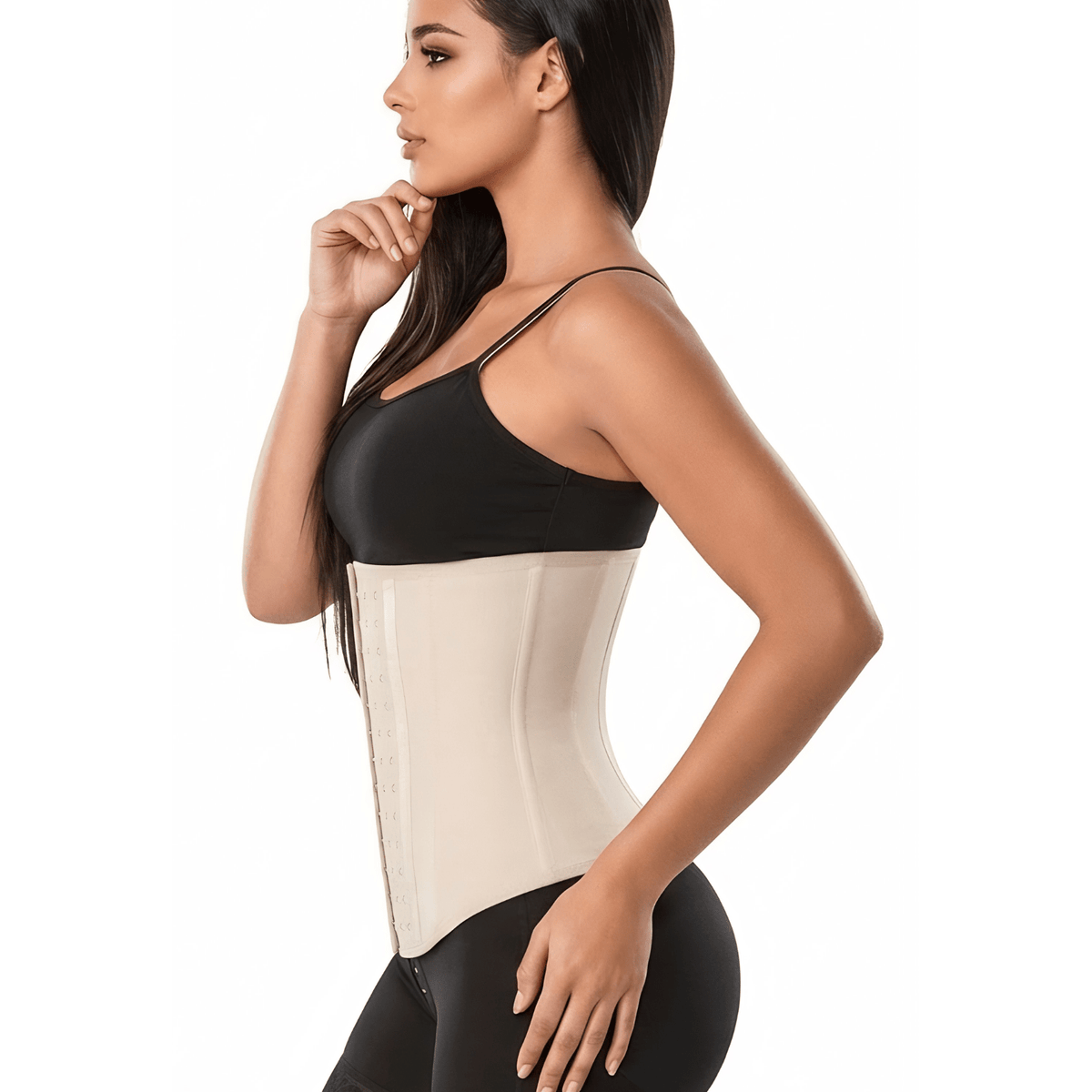 Siluet 6067 Colombian Latex Waist Trainer with Smooth Lycra Finish - Colombian Shapewear | Siluets