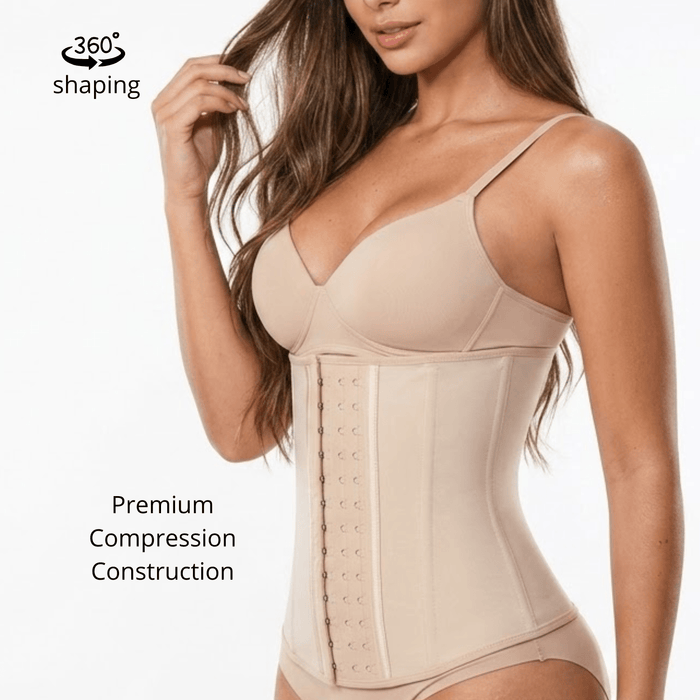 Siluet 6067 Colombian Latex Waist Trainer with Smooth Lycra Finish - Colombian Shapewear | Siluets