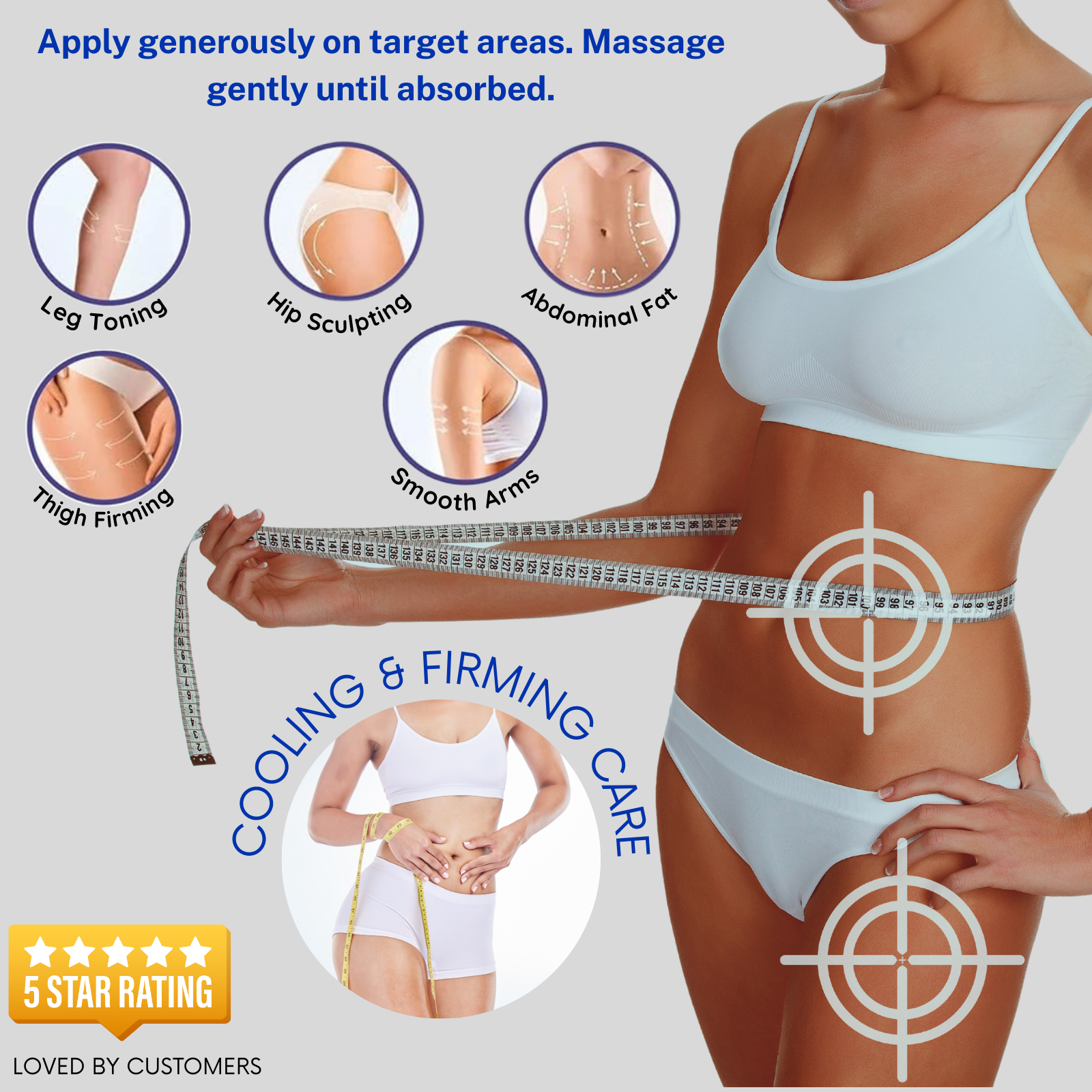 Siluet Thermo-Active Cold Gel – Cooling Anti-Cellulite Massage Gel (16 oz)