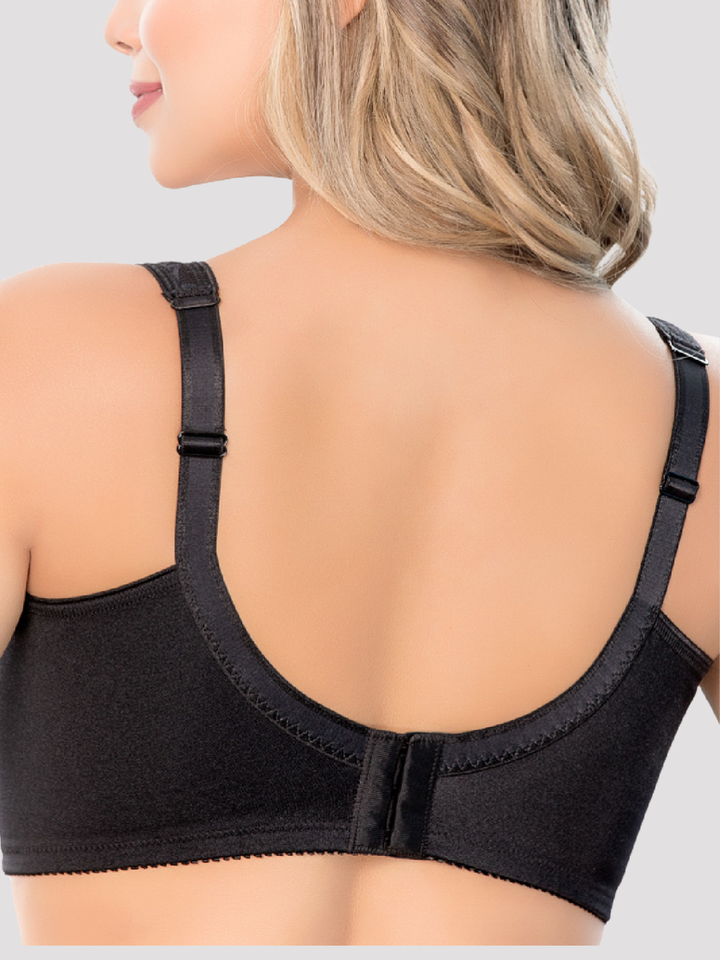 No Hoop Bra with Wide Padded Straps and Deep Cups | Inner Elastic Band for Extra Support | Made in Colombia