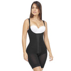 Fajas MariaE 9182 | Postpartum Shapewear with Shoulder Pads | Mid - Thigh Compression - Colombian Shapewear | Siluets