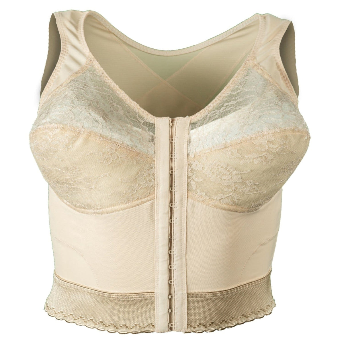 Rago 9603 Front Closure Longline Bra with Back Support - Colombian Shapewear | Siluets