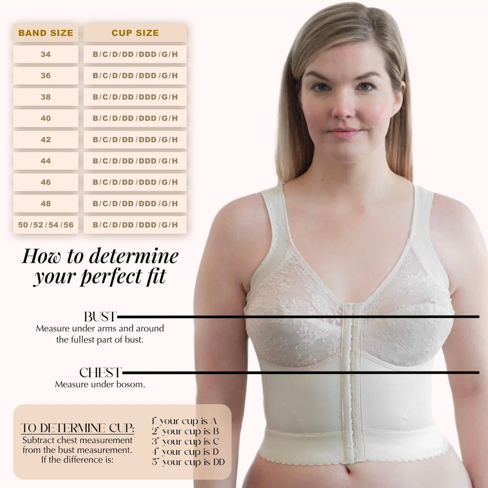 Rago 9603 Front Closure Longline Bra with Back Support - Colombian Shapewear | Siluets