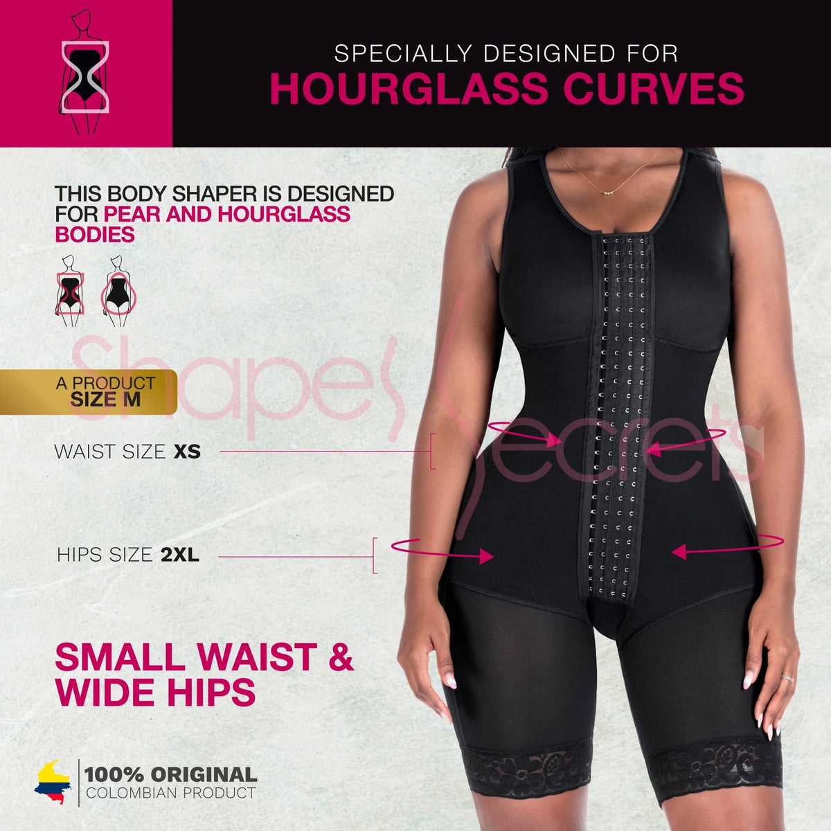 Bling Shapers BLI - 553BF – Colombian Bodysuit | Built - In Bra Faja - Colombian Shapewear | Siluets
