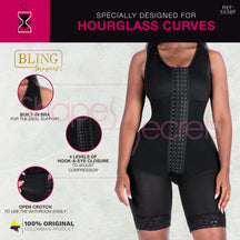 Bling Shapers BLI - 553BF – Colombian Bodysuit | Built - In Bra Faja - Colombian Shapewear | Siluets