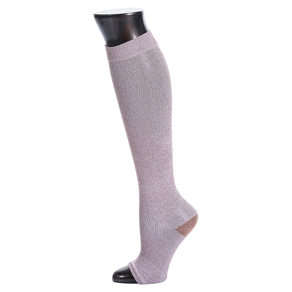 Be Shapy 2 - Pack Open - Toe Compression Socks | Knee - High Leg Support for Travel, Daily Wear & Muscle Recovery | 15–20 mmHg - Colombian Shapewear | Siluets