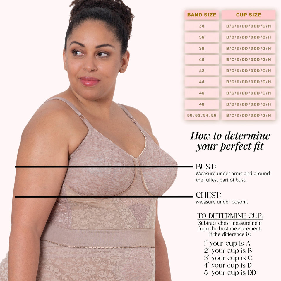 Rago 2202 Lacette Longline Wireless Bra – Expandable Cups - Colombian Shapewear | Siluets