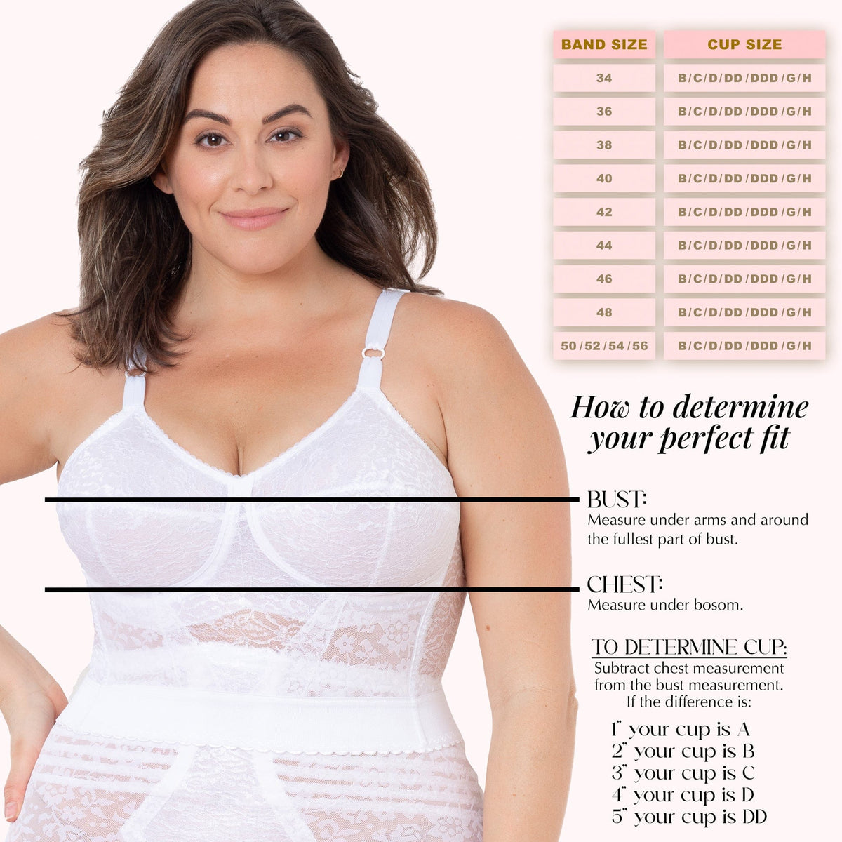 Rago 2202 Lacette Longline Wireless Bra – Expandable Cups - Colombian Shapewear | Siluets
