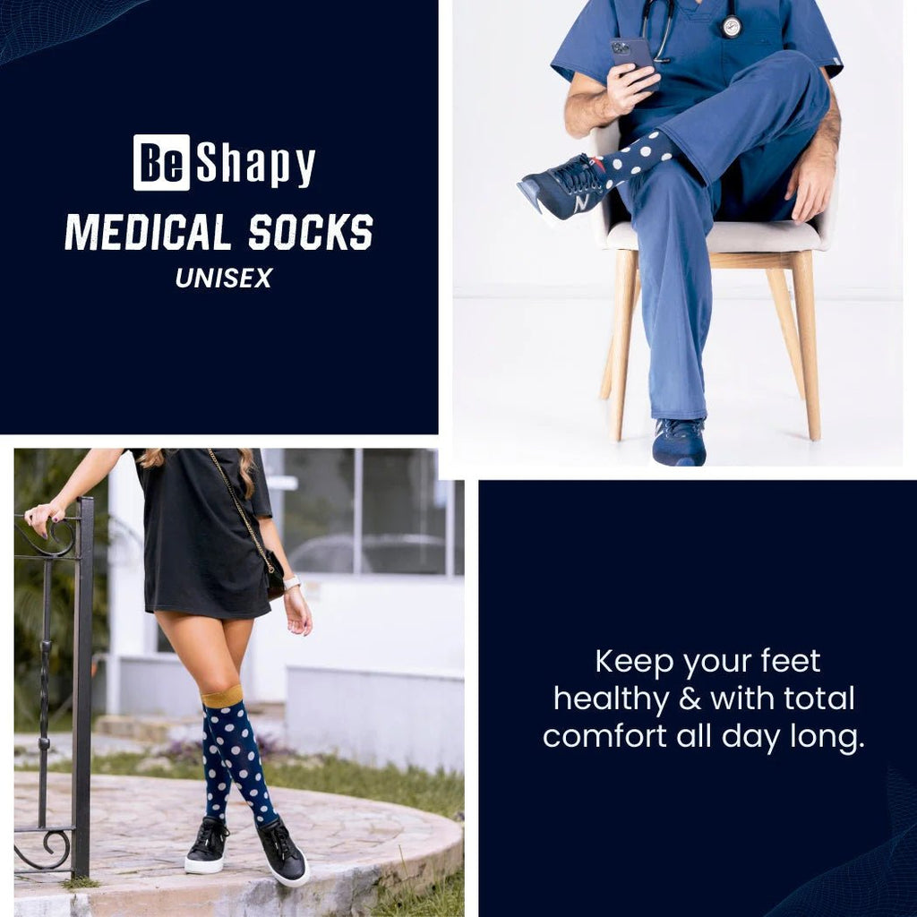 Be Shapy Sports Compression Socks – Knee High 20–25 mmHg - Colombian Shapewear | Siluets