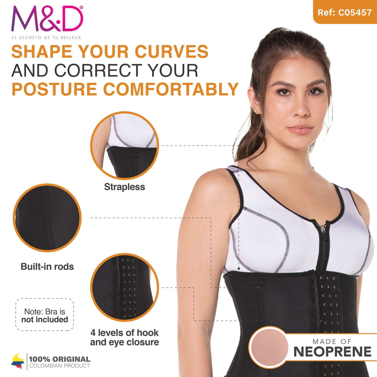 Fajas MYD 0152 – Colombian Waist Cincher | Workout Shapewear Belt - Colombian Shapewear | Siluets