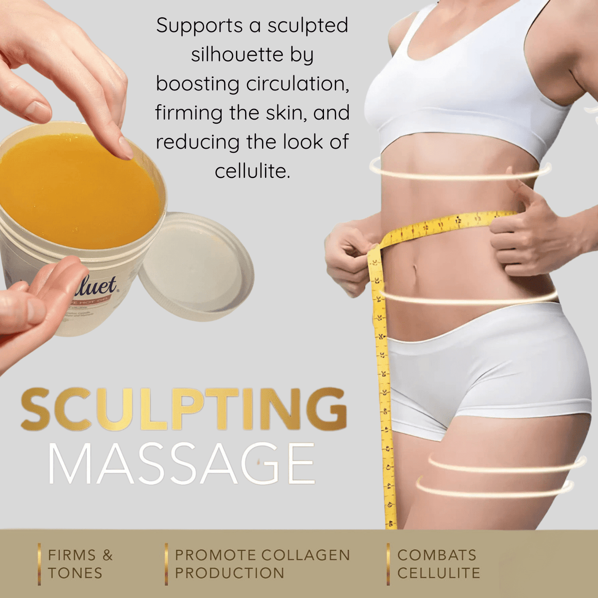 Siluet Thermo - Active Hot Gel – Firming & Anti - Cellulite Spa Gel (16 oz) - Colombian Shapewear | Siluets