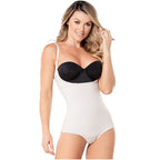 Diane & Geordi 002374 | Seamless Thong Bodysuit Slimming Faja | Latex Tummy Control Shapewear - Colombian Shapewear | Siluets