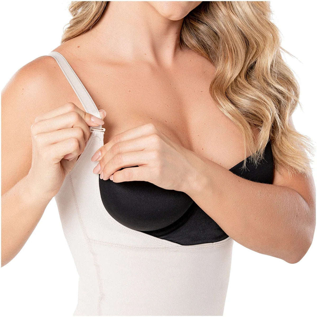Diane & Geordi 002374 | Seamless Thong Bodysuit Slimming Faja | Latex Tummy Control Shapewear - Colombian Shapewear | Siluets