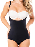Diane & Geordi 002374 | Seamless Thong Bodysuit Slimming Faja | Latex Tummy Control Shapewear - Colombian Shapewear | Siluets