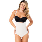Diane & Geordi 002375 | Slimming Bodysuit Colombian Faja | Open Bust Tummy Control body Shaper for Daily Use | Latex - Colombian Shapewear | Siluets