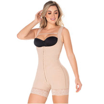Diane & Geordi 002406 | Postpartum Tummy Control Mid - Thigh Body Shaper | Powernet High Compression - Colombian Shapewear | Siluets