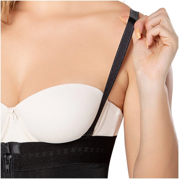 Diane & Geordi 002407 | Colombian Strapless High Compression Bodysuit | Tummy Control & Postpartum Faja - Colombian Shapewear | Siluets