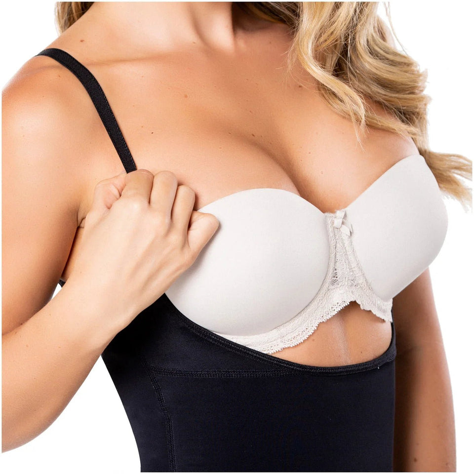 Diane & Geordi 002408 | High Compression Butt Lifter Shapewear Bodysuit | Stage 3 Knee - Length Faja - Colombian Shapewear | Siluets