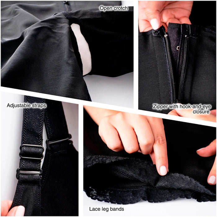 Diane & Geordi 2393 | Firm Tummy Control Full Body Shaper | Post Surgery BBL Postpartum Faja - Colombian Shapewear | Siluets