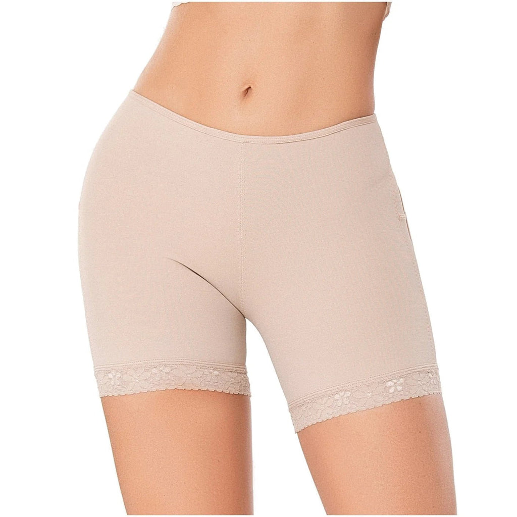 Diane & Geordi 2398 | Seamless Butt Lifting Tummy Control Shaper Shorts | Mid Thigh Extra Firm Faja - Colombian Shapewear | Siluets