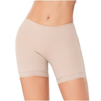 Diane & Geordi 2398 | Seamless Butt Lifting Tummy Control Shaper Shorts | Mid Thigh Extra Firm Faja - Colombian Shapewear | Siluets