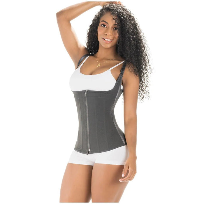Sonryse 024ZF Colombian Shapewear Vest – High Compression Open Bust Tummy Control Girdle with Adjustable Straps | Daily Use Powernet Shaper - Colombian Shapewear | Siluets