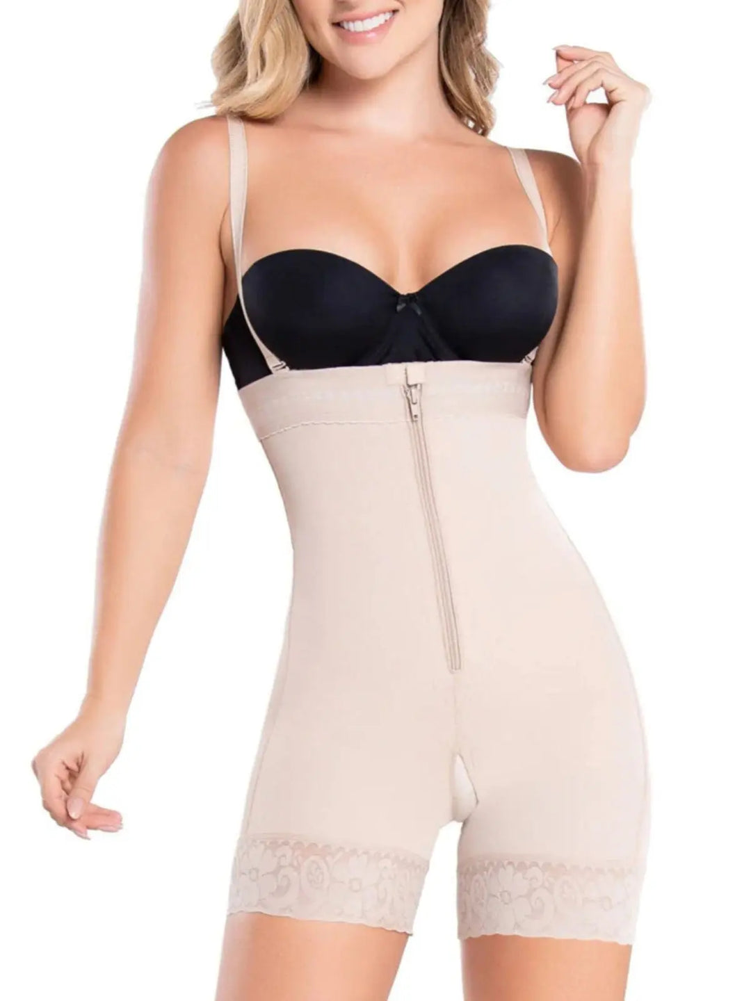 Diane & Geordi 002407 | Faja Colombiana Strapless Bodysuit – High Compression Shapewear for Tummy Control & Postpartum Recovery Siluets