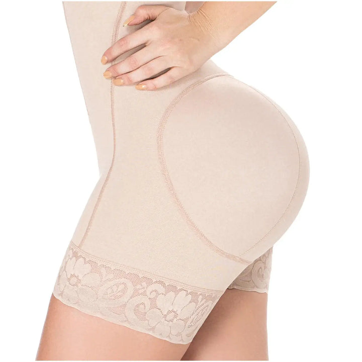 Diane & Geordi 2396 | Open Bust Mid Thigh Postpartum Compression Shapewear | Girdle after Pregnancy & Butt Lifting Body Shaper for Daily Use | Powernet Siluets