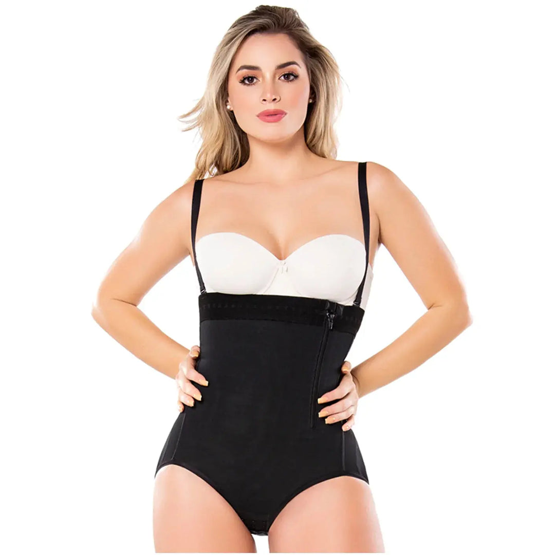 Diane & Geordi 2405F | Strapless Butt Lifting Shapewear Bodysuit | Postpartum Girdle | Powernet Siluets