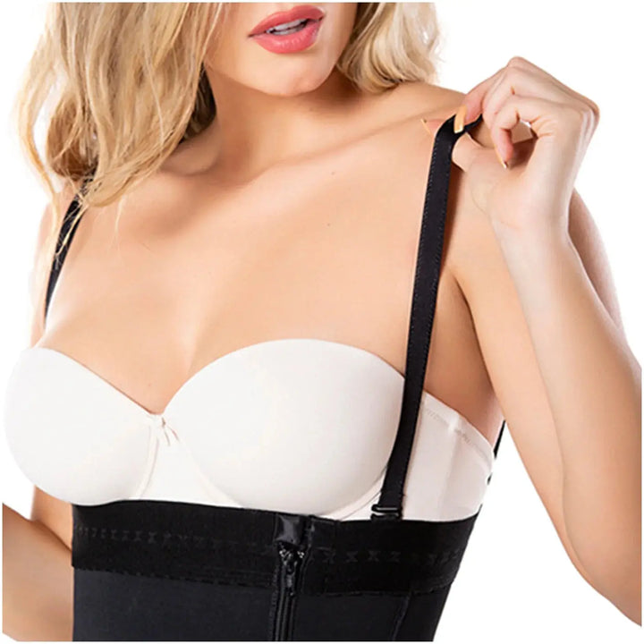 Diane & Geordi 2405F | Strapless Butt Lifting Shapewear Bodysuit | Postpartum Girdle | Powernet Siluets