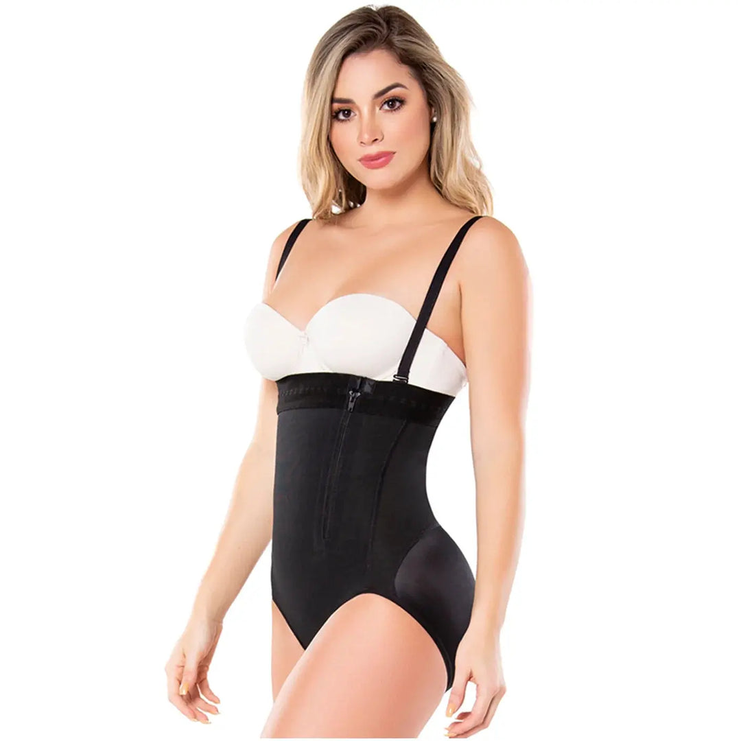 Diane & Geordi 2405F | Strapless Butt Lifting Shapewear Bodysuit | Postpartum Girdle | Powernet Siluets